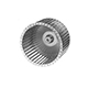 Galvanized Steel Blower Wheel 9-31/32" Diameter 1/2" Bore CCW Rotation