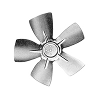 Hubless Small Aluminum Fan Blade 7" Diameter CW Rotation