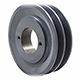 Two Groove Bushing Pulleys For 4L Or A Belts 3.05" O.D.