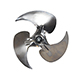 Aluminum Revcor Fan Blade, 3 Blade,12 in. DIA., CW, Replaces Hussman