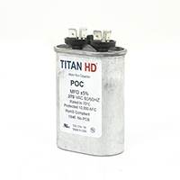TITAN HD Run Capacitor  15 MFD 370 Volt Oval