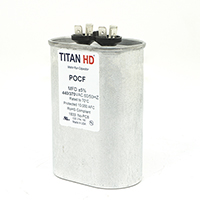 TITAN HD Run Capacitor 60 MFD 440/370 Volt Oval