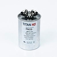 TITAN HD Run Capacitor 50+5 MFD 370 Volt Round