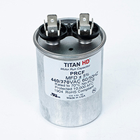 TITAN HD Run Capacitor 15 MFD 440/370 Volt  Round