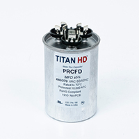 TITAN HD Run Capacitor 25+5 MFD 440/370 Volt Round