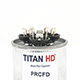 TITAN HD Run Capacitor 40+7.5 MFD 440/370 Volt Round