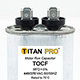 TITAN PRO Run Capacitor 15 MFD 440/370 Volt Oval