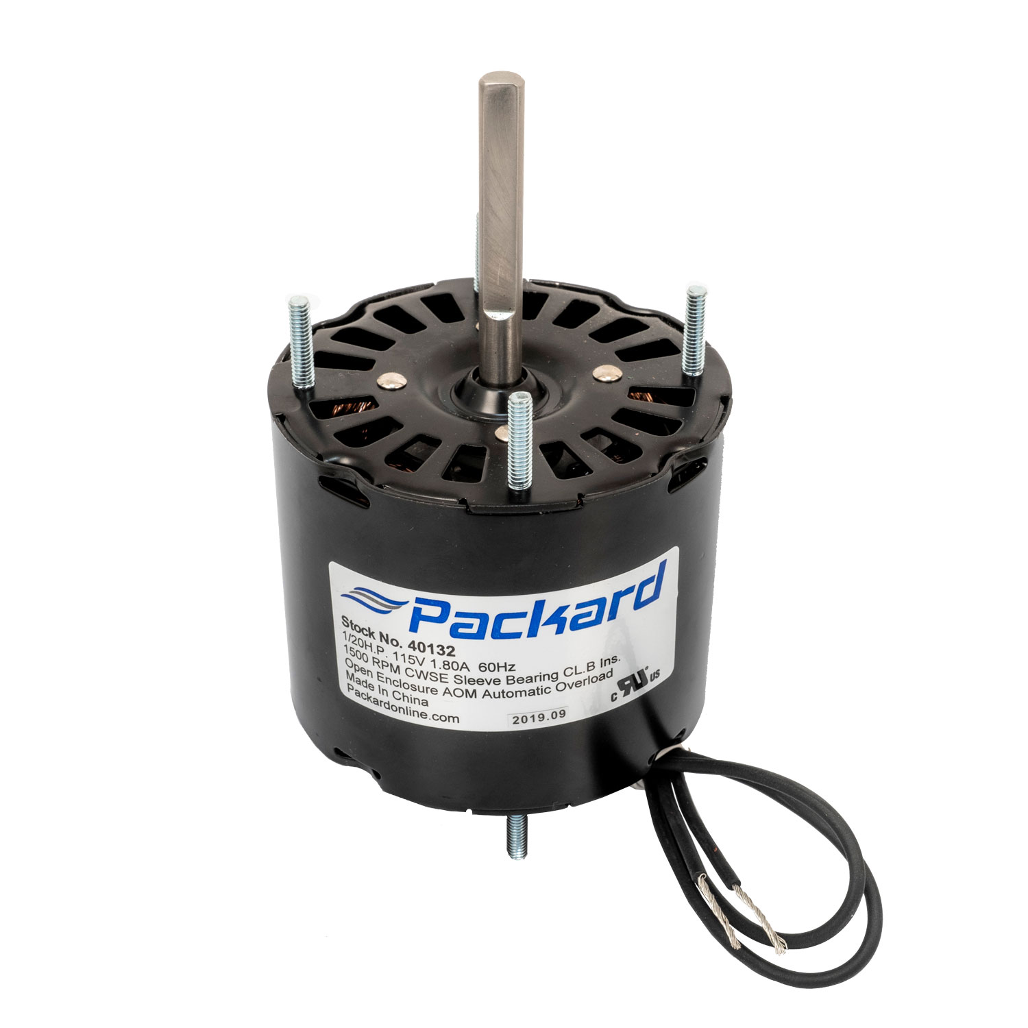 Packard 40133 3.3 Inch Refrigeration Motor 1/20 HP 1550 RPM 115v CCW for sale online 
