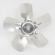 Small Aluminum Fan Blade With Hubs 8" Diameter 5/16" Bore CW Rotation