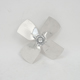 Small Aluminum Fan Blade 3/16" Bore 5-1/2" Diameter 4 Blade