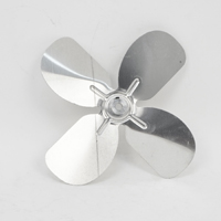 Aluminum Fan Blade, 4 Blade, 6-1/2