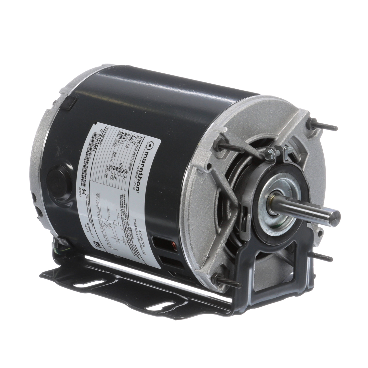 Marathon 48Y Frame Split Phase 1/4 HP Motor 1725 RPM 115 Volts ...