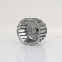 Galvanized Double Inlet Blower Wheel, 3.75 Dia., 5/16 Bore, CCW, Reznor Rep