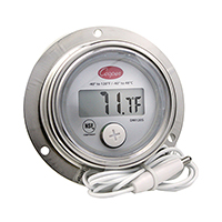 Digital Panel Thermometer 2In Frnt Flange 39In Cord,NSF -40/120 Deg F/Deg C