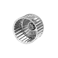 Galvanized Steel Single Inlet Blower Wheel, 4-23/32