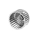 Galvanized Steel Single Inlet Blower Wheel 6-25/64" Diameter 1/2" Bore, CCW