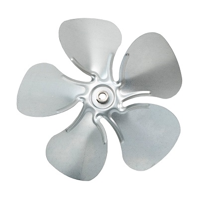 Aluminum Fan Blade, 5 Blade, 12" Dia., CW, 1/2" Bore, Hub on Discharge