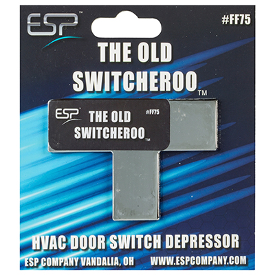 "Switcheroo" HVAC door switch depressor