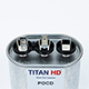 TITAN HD Run Capacitor 15+10 MFD 440/370 Volt Oval