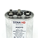 TITAN HD Run Capacitor 60+5 MFD 370 Volt Oval