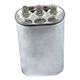 Run Capacitor, 35+7.5 MFD, 440 Volt, Oval