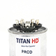 TITAN HD Run Capacitor 80+7.5 MFD 370 Volt Round