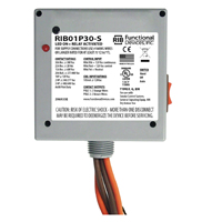 Enclosed Pilot Relay 30Amp DPST 120Vac + Override