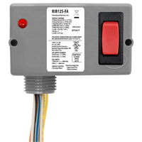 Enclosed Relay 10A SPST 12Vac/dc + Override; Polarized