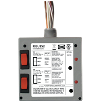 Enclosed Pilot Relay 10Amp 2 SPST 10-30Vac/dc or 120Vac with Override Switch