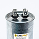 TITAN PRO Run Capacitor 45 MFD 440/370 Volt Round
